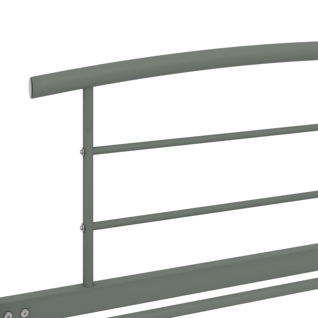 Bedframe metaal grijs 90x200 cm is nu te koop bij PeponiXL, paradijselijk wonen!