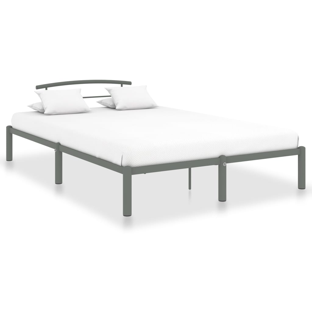 Bedframe metaal grijs 160x200 cm is nu te koop bij PeponiXL, paradijselijk wonen!