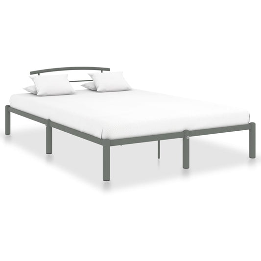 Bedframe metaal grijs 160x200 cm is nu te koop bij PeponiXL, paradijselijk wonen!