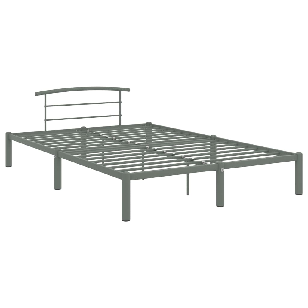 Bedframe metaal grijs 160x200 cm is nu te koop bij PeponiXL, paradijselijk wonen!