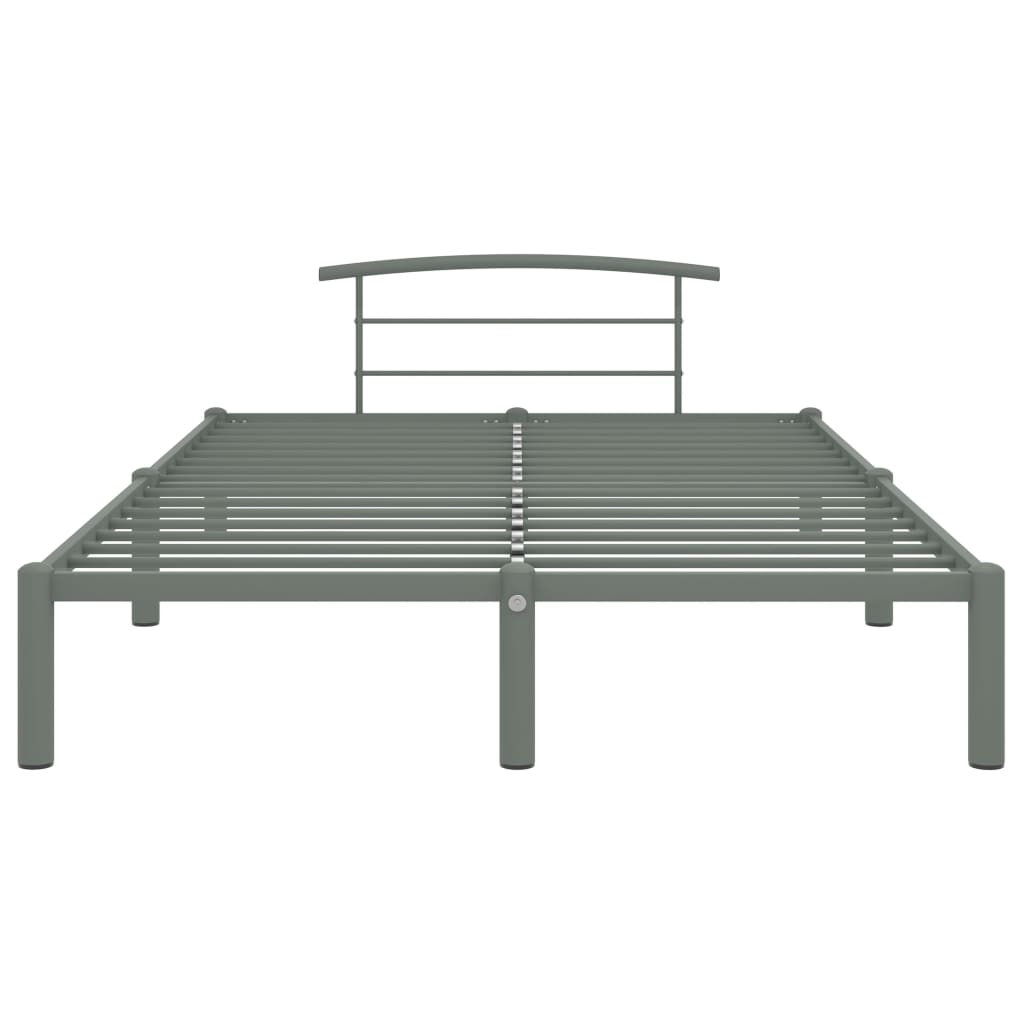 Bedframe metaal grijs 160x200 cm is nu te koop bij PeponiXL, paradijselijk wonen!