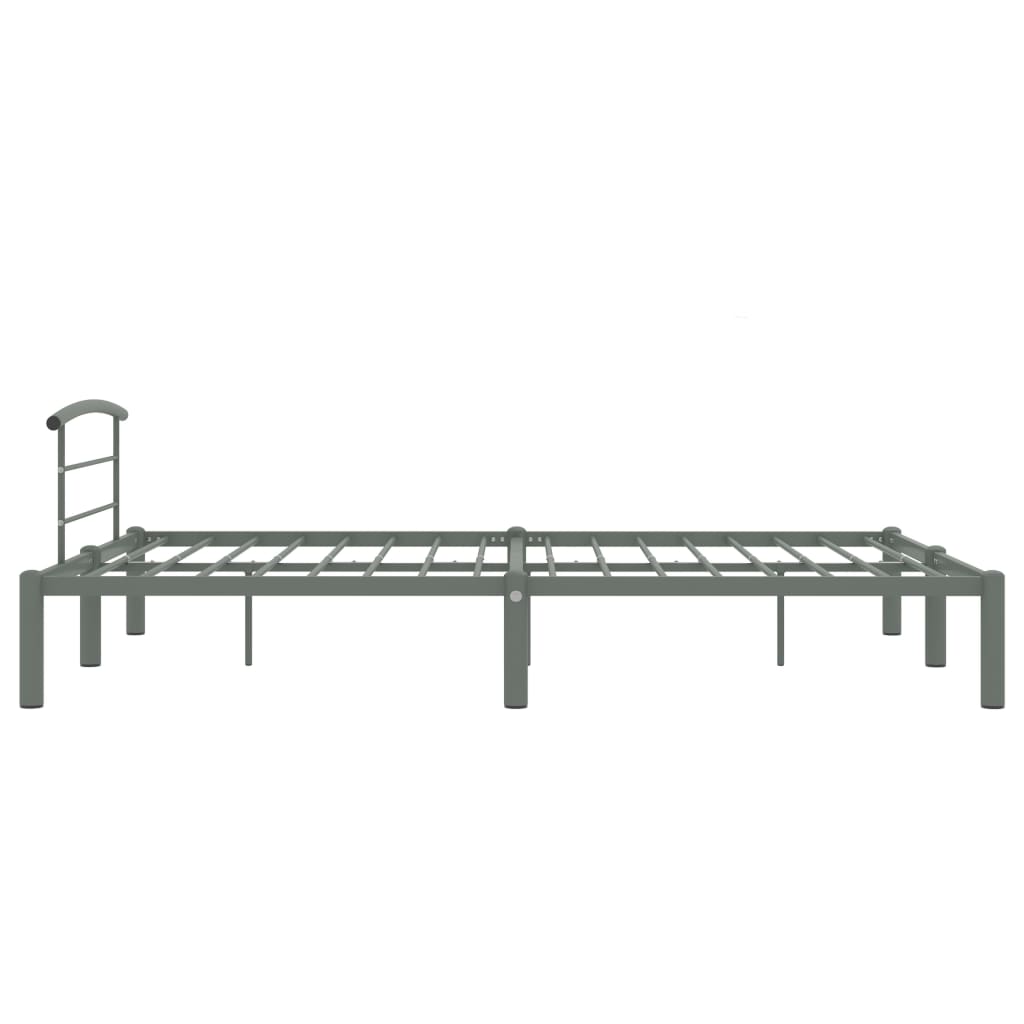 Bedframe metaal grijs 160x200 cm is nu te koop bij PeponiXL, paradijselijk wonen!