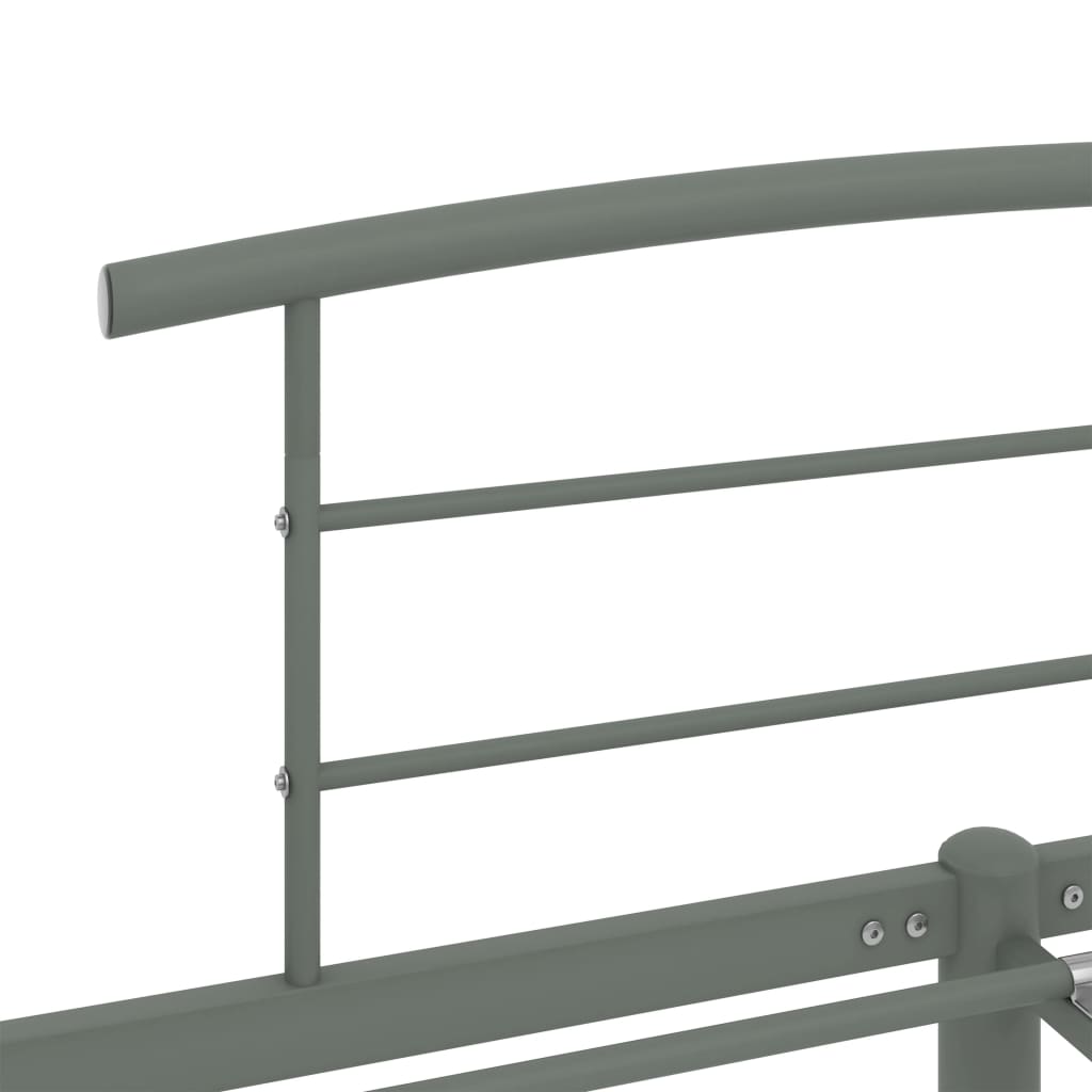 Bedframe metaal grijs 160x200 cm is nu te koop bij PeponiXL, paradijselijk wonen!