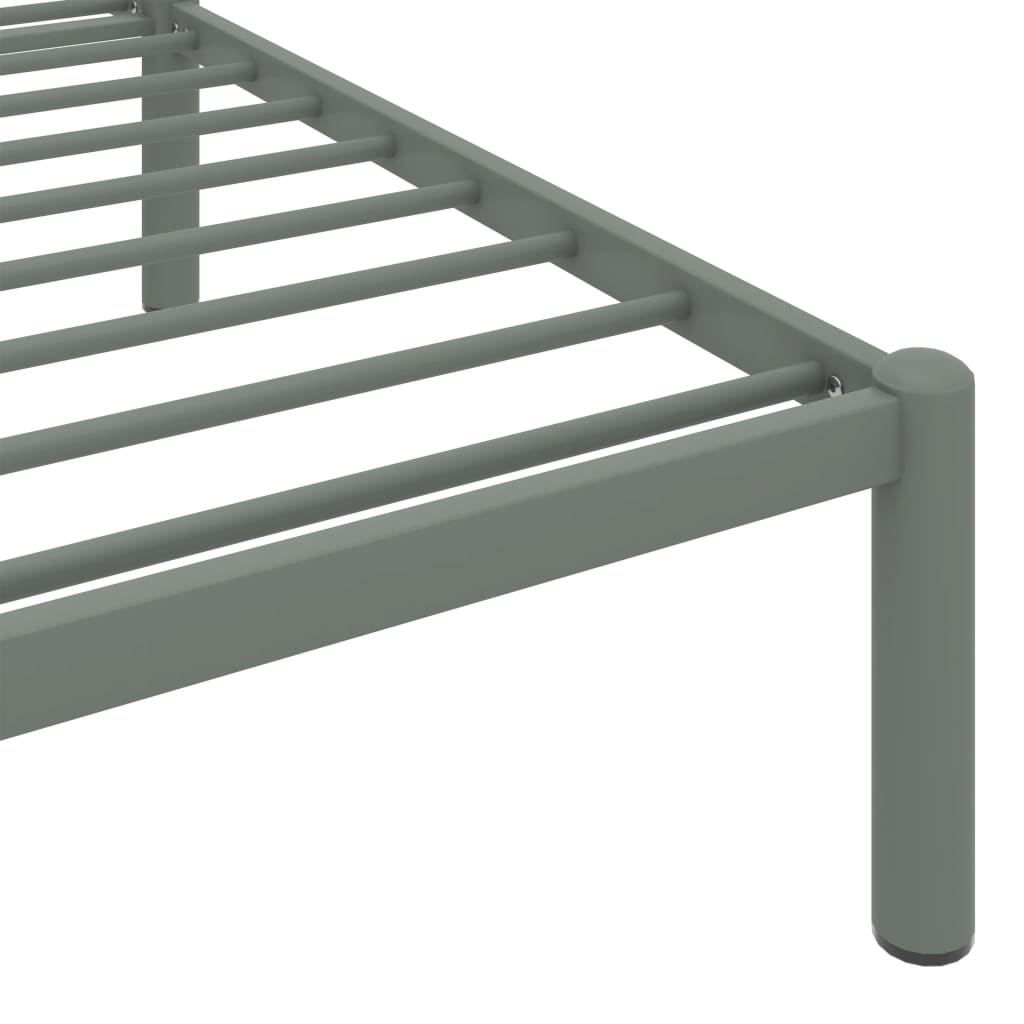 Bedframe metaal grijs 160x200 cm is nu te koop bij PeponiXL, paradijselijk wonen!