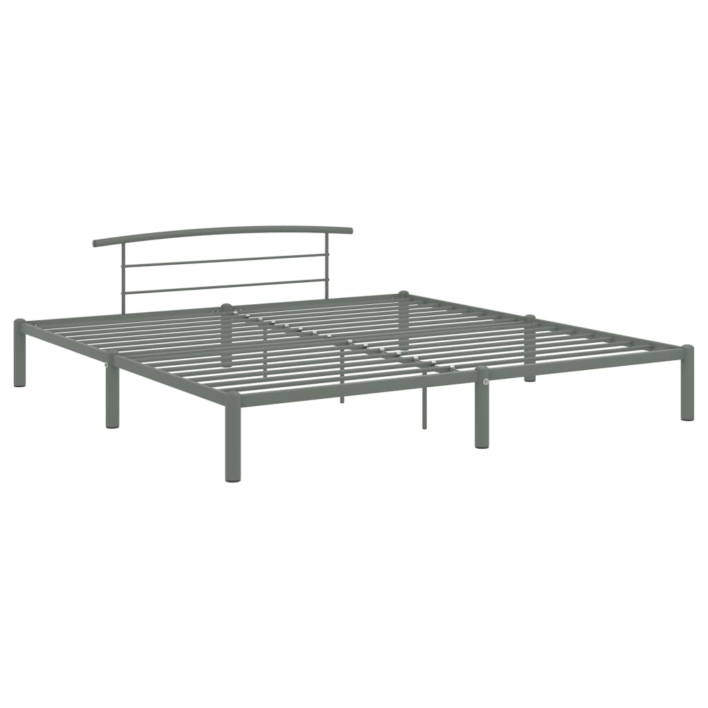Bedframe metaal grijs 180x200 cm is nu te koop bij PeponiXL, paradijselijk wonen!