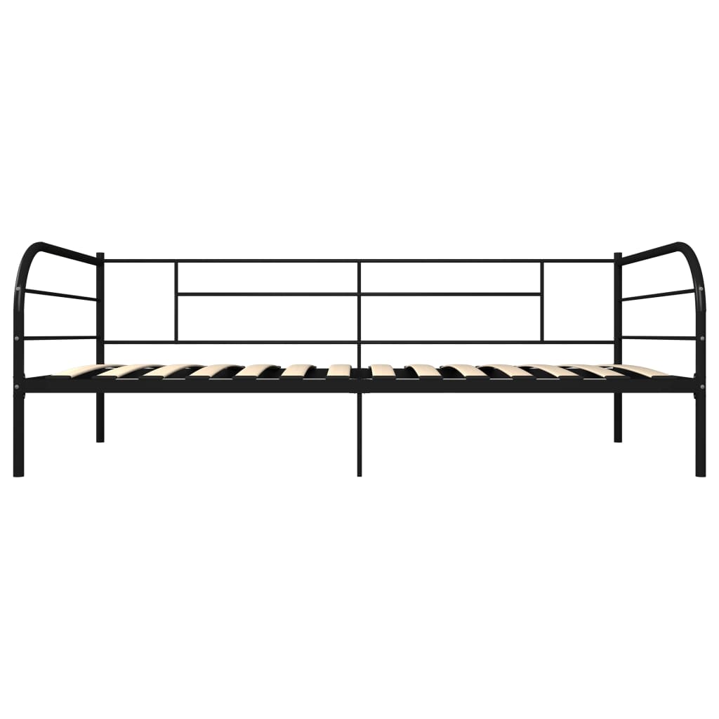 Bedbank metaal zwart 90x200 cm is nu te koop bij PeponiXL, paradijselijk wonen!