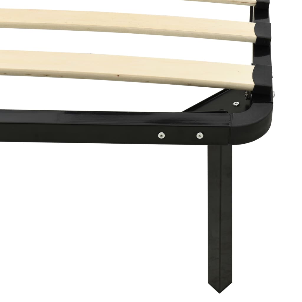 Bedframe metaal zwart 120x200 cm is nu te koop bij PeponiXL, paradijselijk wonen!
