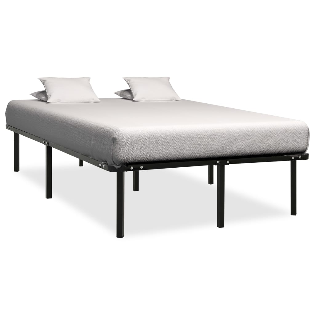 Bedframe metaal zwart 160x200 cm is nu te koop bij PeponiXL, paradijselijk wonen!