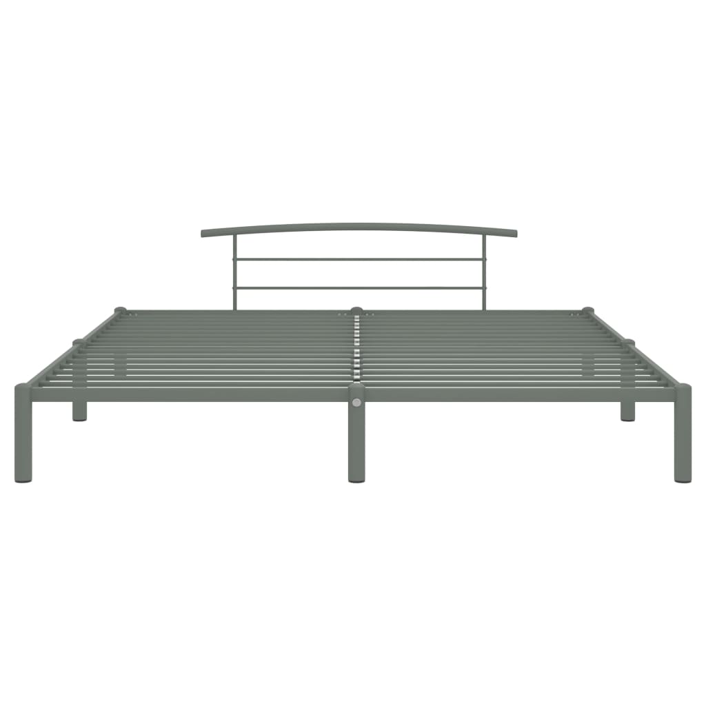 Bedframe metaal grijs 200x200 cm is nu te koop bij PeponiXL, paradijselijk wonen!