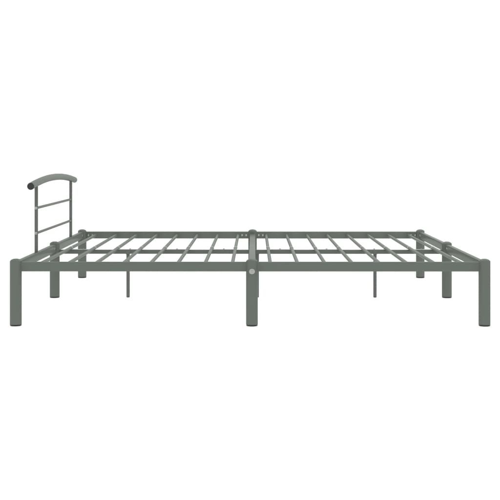 Bedframe metaal grijs 200x200 cm is nu te koop bij PeponiXL, paradijselijk wonen!