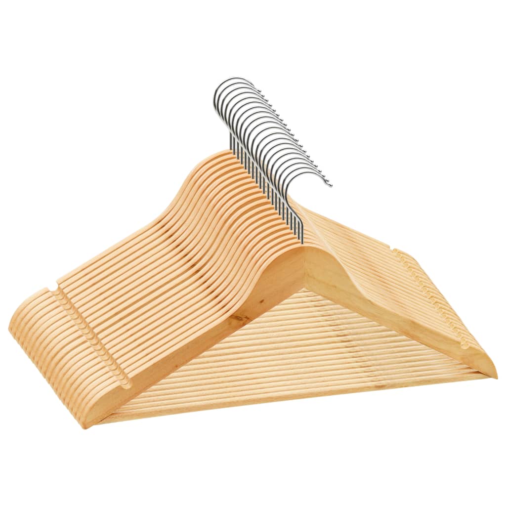 20-delige Kledinghangerset anti-slip hardhout is nu te koop bij PeponiXL, paradijselijk wonen!