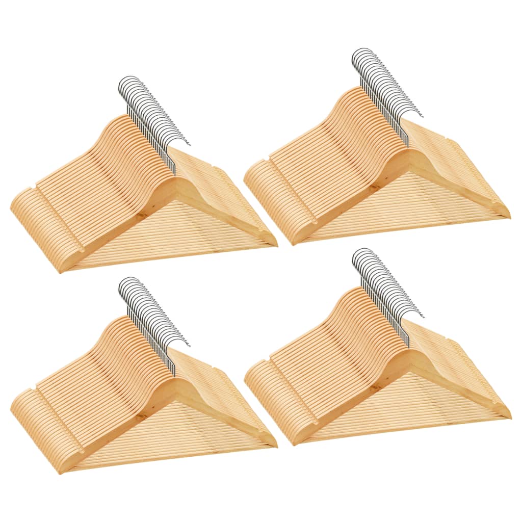 100-delige Kledinghangerset anti-slip hardhout is nu te koop bij PeponiXL, paradijselijk wonen!