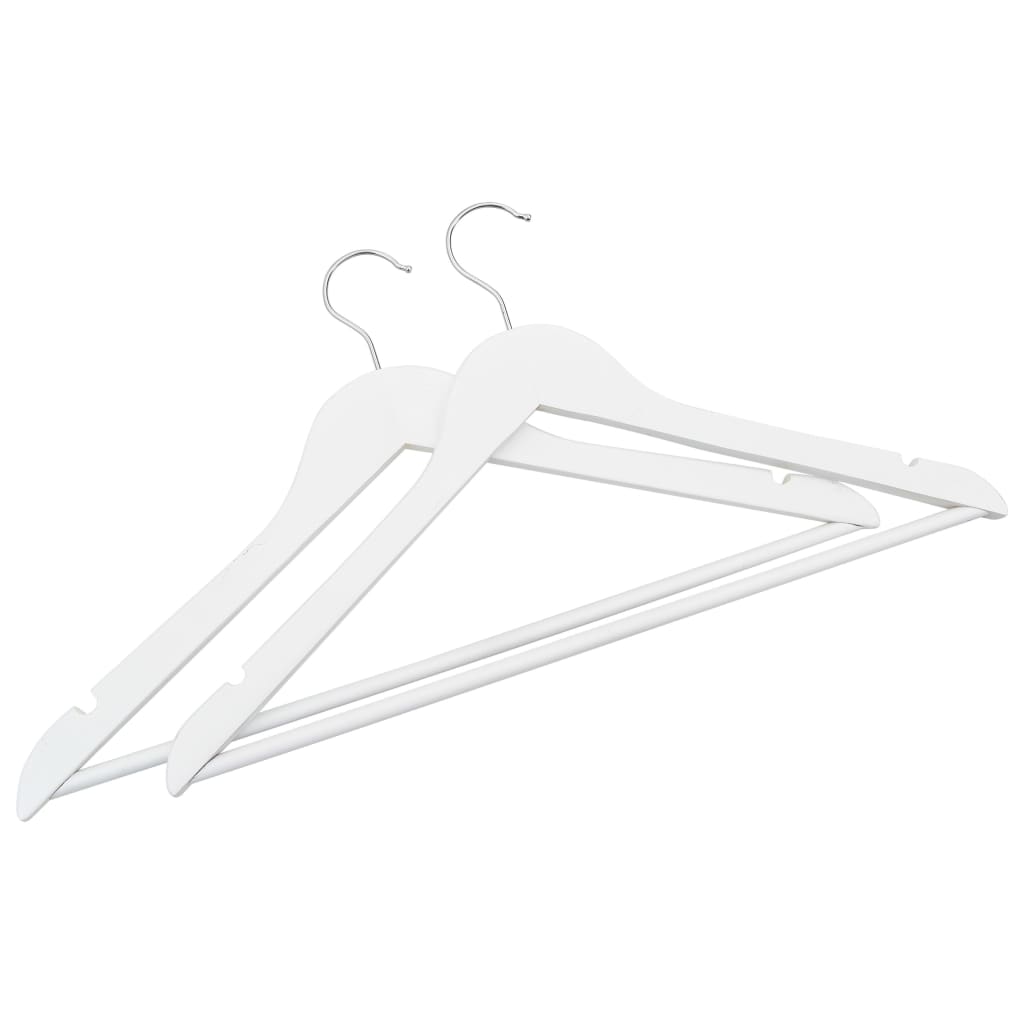 20-delige Kledinghangerset anti-slip hardhout wit is nu te koop bij PeponiXL, paradijselijk wonen!
