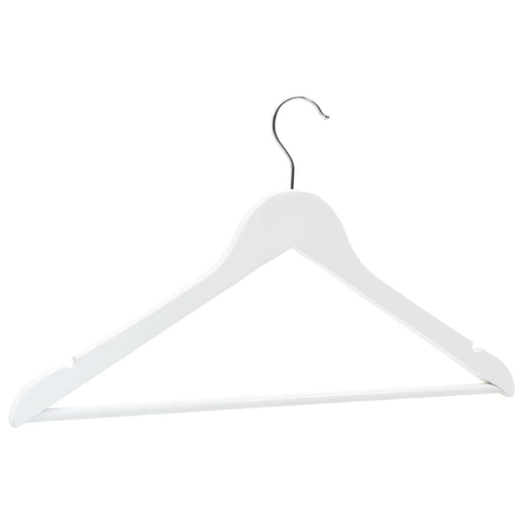 20-delige Kledinghangerset anti-slip hardhout wit is nu te koop bij PeponiXL, paradijselijk wonen!