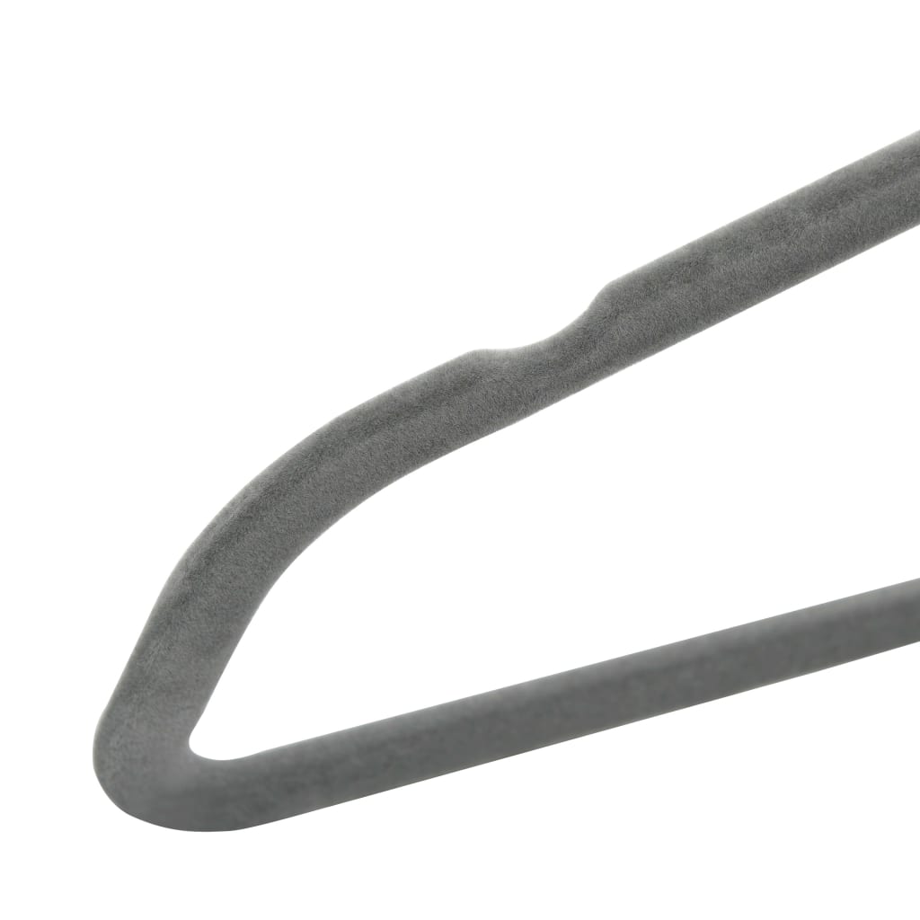 20-delige Kledinghangerset anti-slip fluweel grijs is nu te koop bij PeponiXL, paradijselijk wonen!