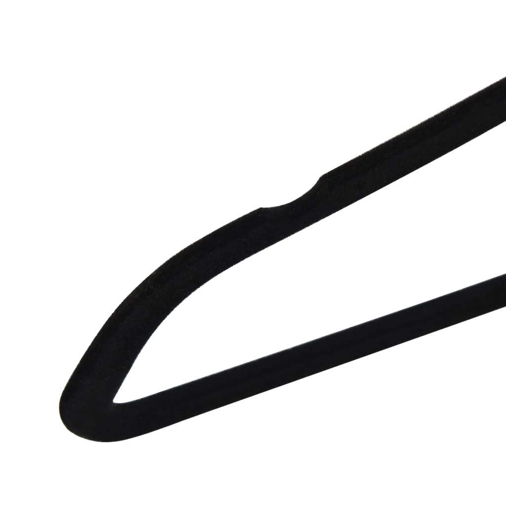 100-delige Kledinghangerset anti-slip fluweel zwart is nu te koop bij PeponiXL, paradijselijk wonen!