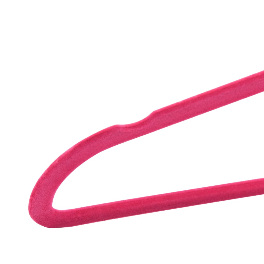 50-delige Kledinghangerset anti-slip fluweel roze is nu te koop bij PeponiXL, paradijselijk wonen!