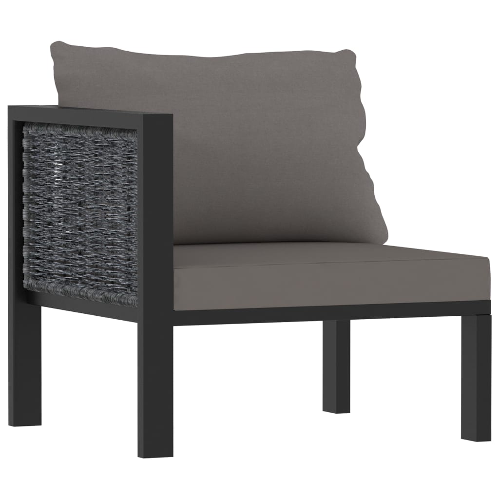 8-delige Loungeset met kussens poly rattan antraciet is nu te koop bij PeponiXL, paradijselijk wonen!