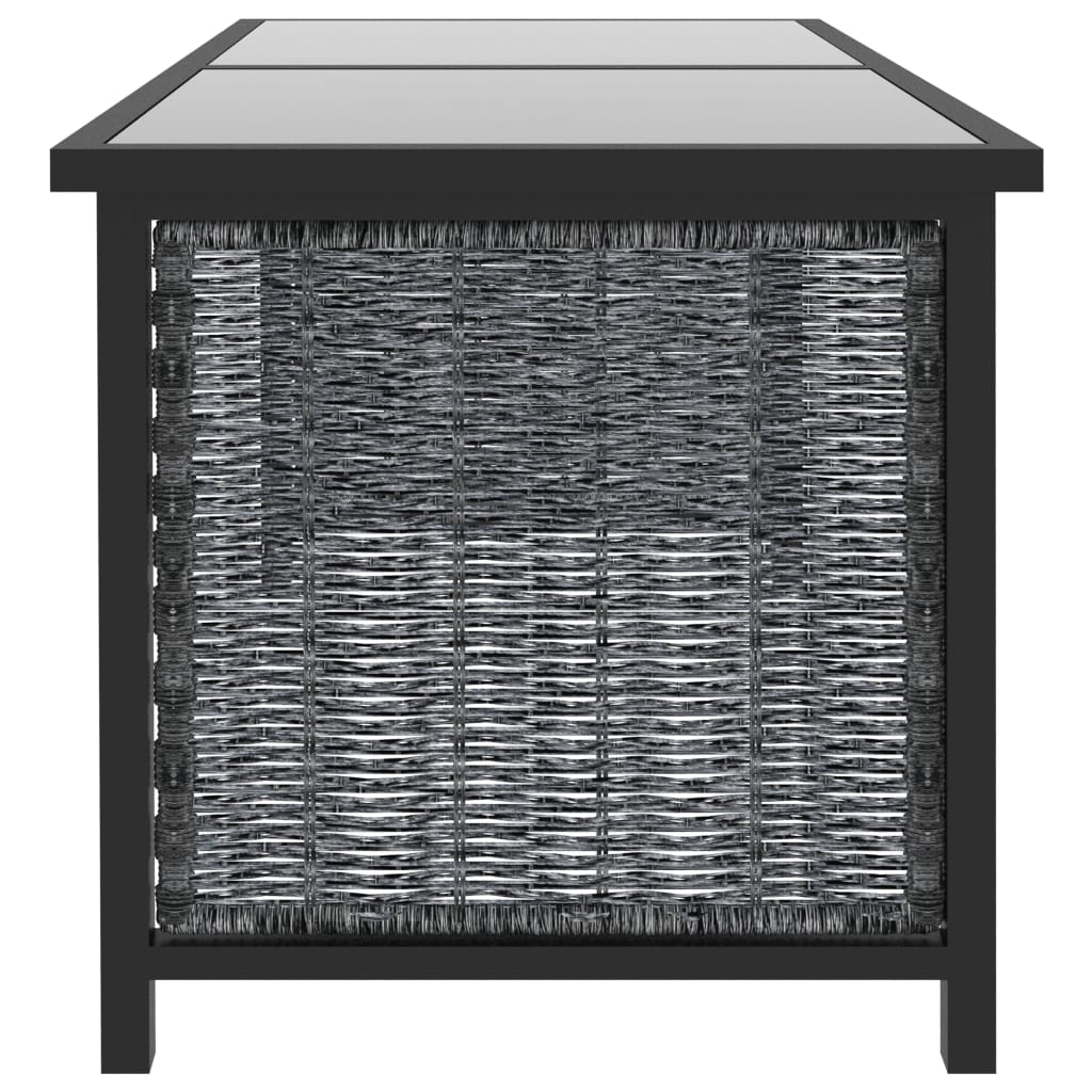 9-delige Loungeset met kussens poly rattan antraciet is nu te koop bij PeponiXL, paradijselijk wonen!