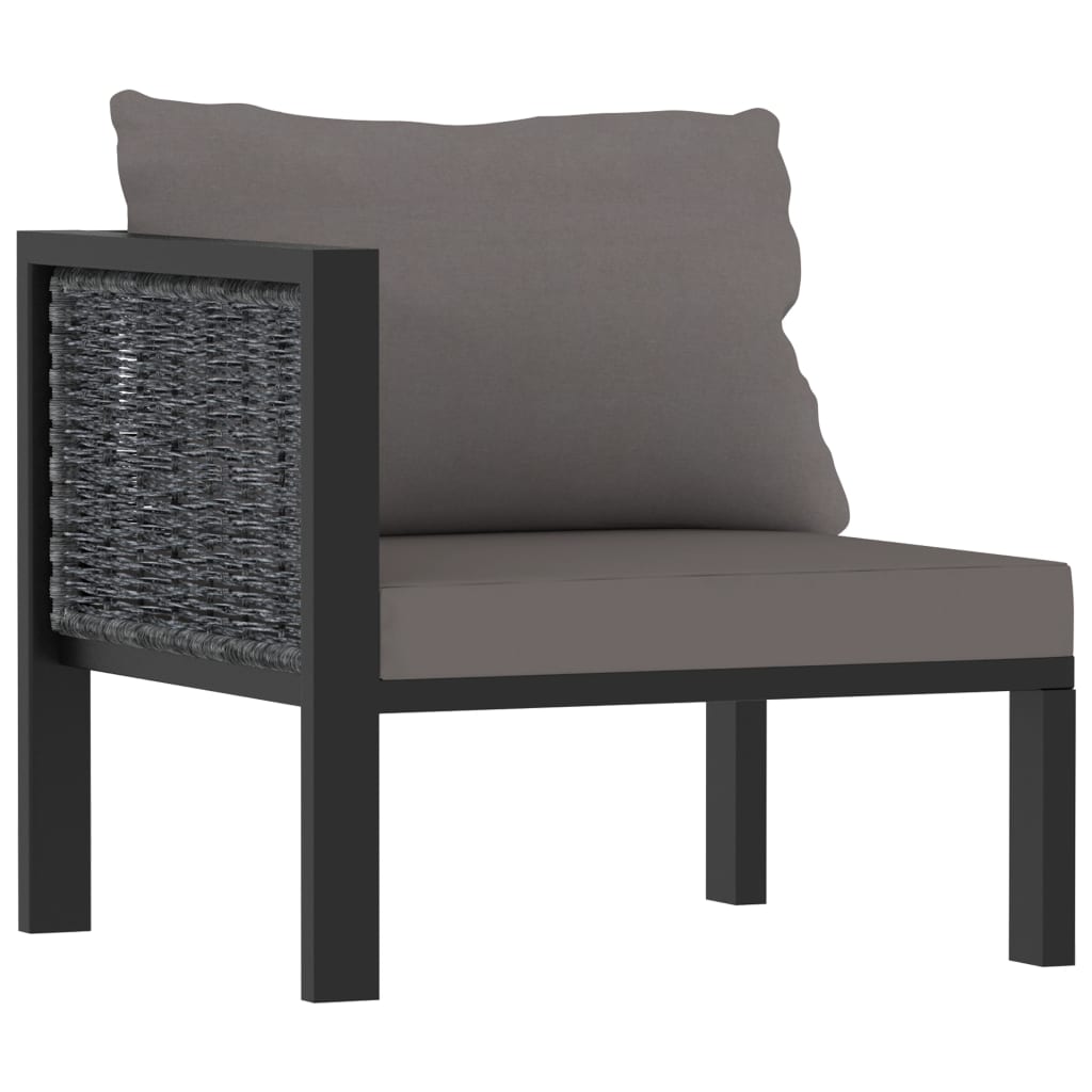 8-delige Loungeset met kussens poly rattan antraciet is nu te koop bij PeponiXL, paradijselijk wonen!