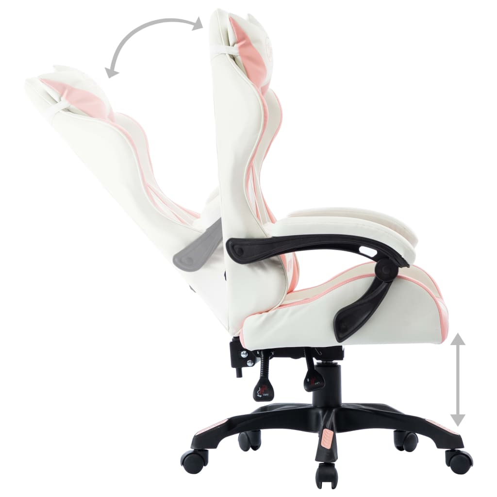 Racestoel kunstleer roze is nu te koop bij PeponiXL, paradijselijk wonen!