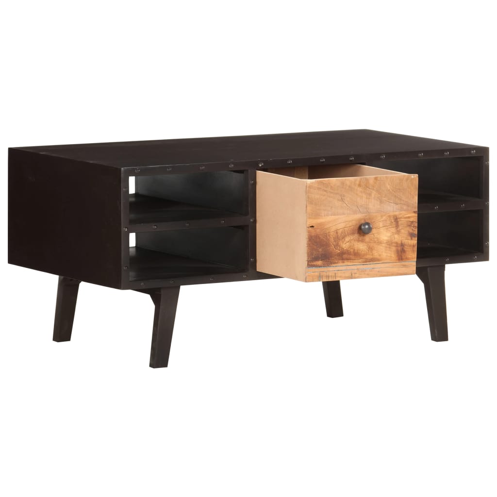 Salontafel 100x50x45 cm massief gerecycled hout is nu te koop bij PeponiXL, paradijselijk wonen!