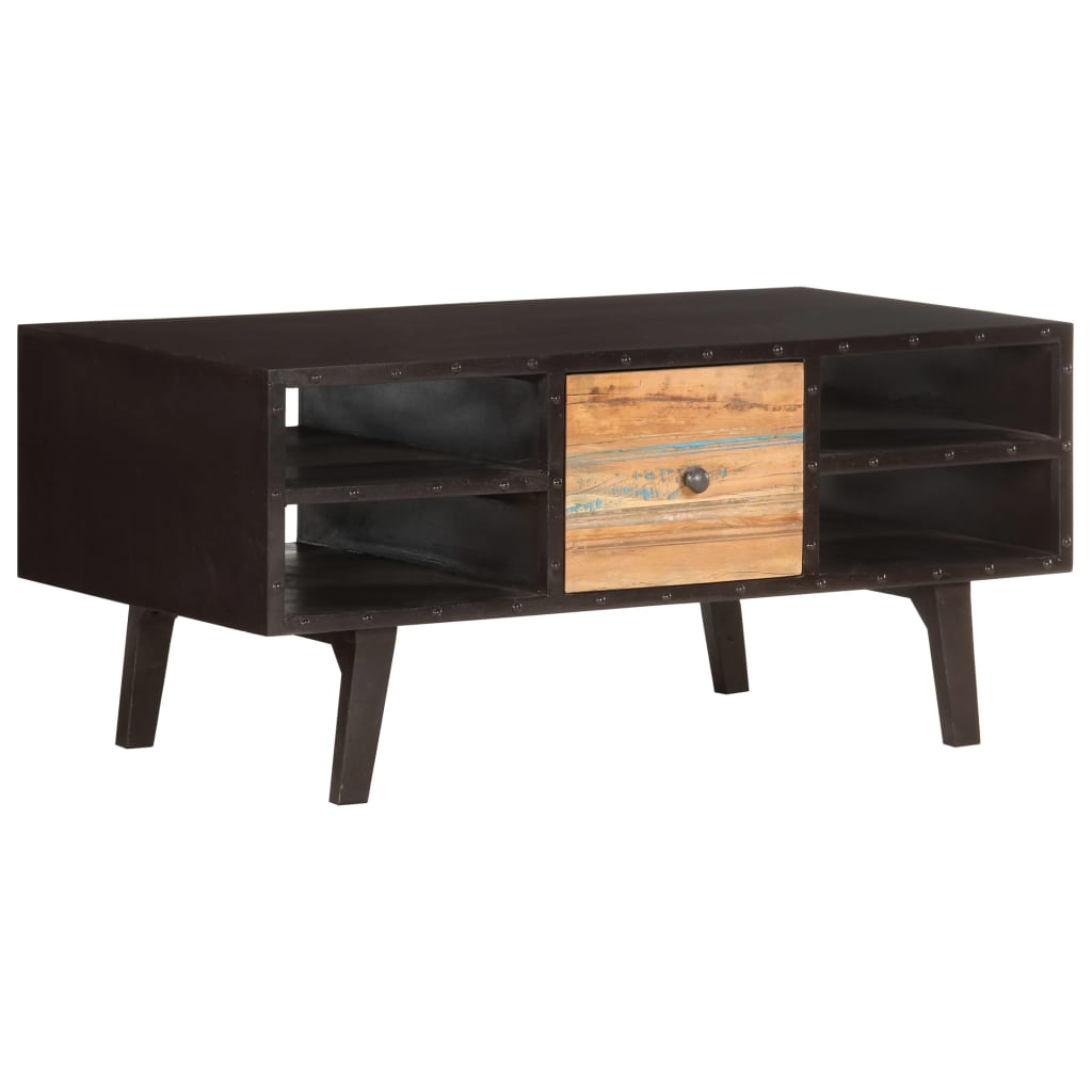 Salontafel 100x50x45 cm massief gerecycled hout is nu te koop bij PeponiXL, paradijselijk wonen!