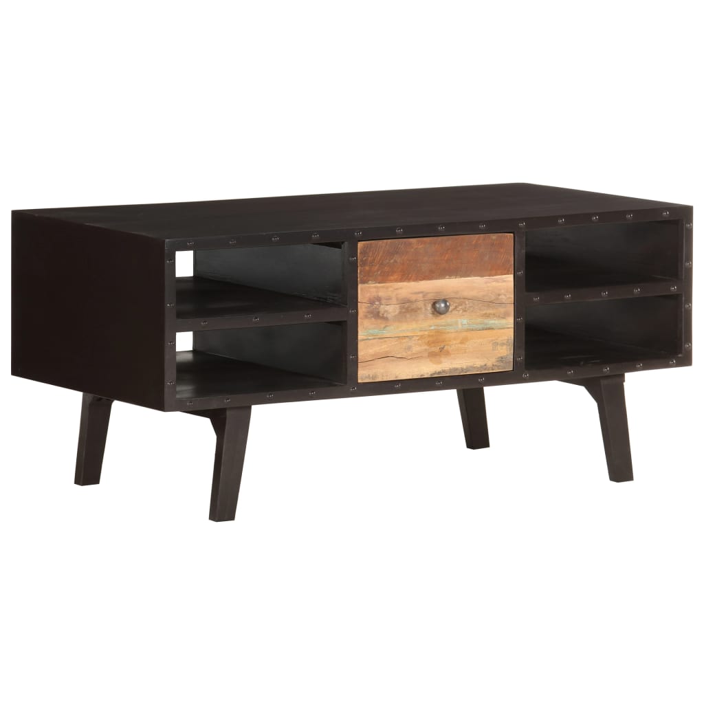 Salontafel 100x50x45 cm massief gerecycled hout is nu te koop bij PeponiXL, paradijselijk wonen!