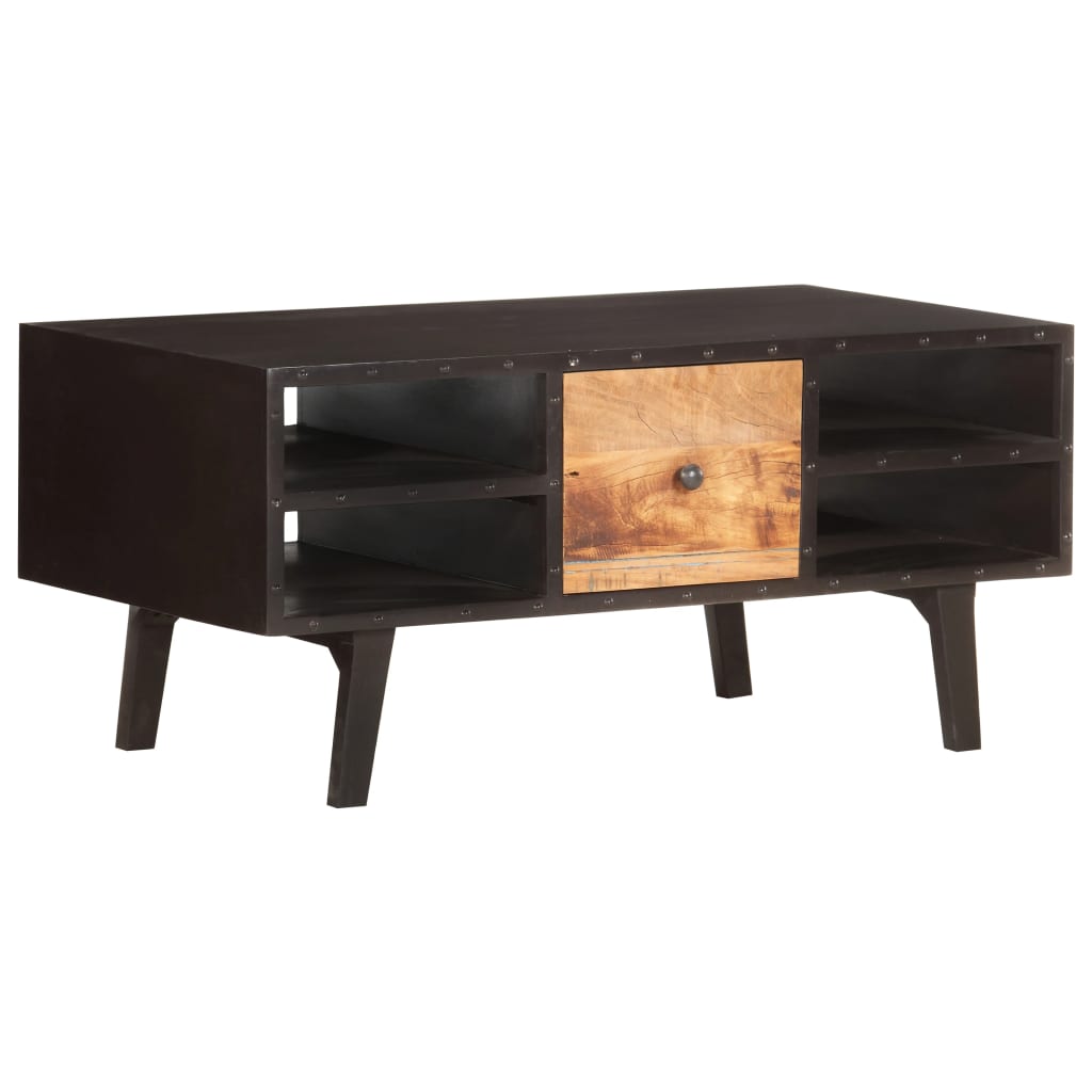 Salontafel 100x50x45 cm massief gerecycled hout is nu te koop bij PeponiXL, paradijselijk wonen!