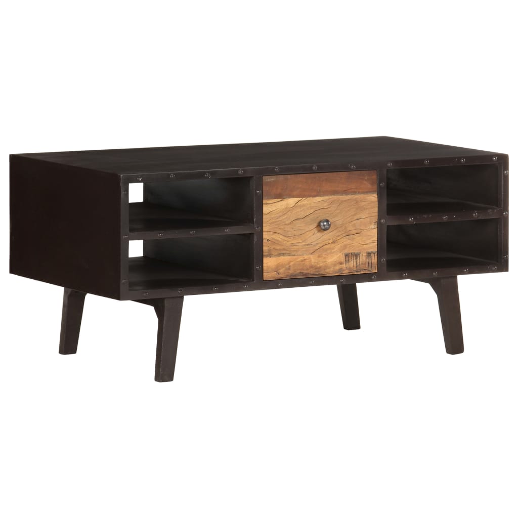 Salontafel 100x50x45 cm massief gerecycled hout is nu te koop bij PeponiXL, paradijselijk wonen!