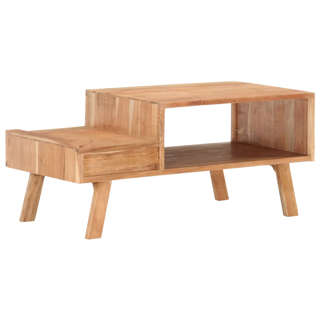 Salontafel 100x50x45 cm massief acaciahout is nu te koop bij PeponiXL, paradijselijk wonen!