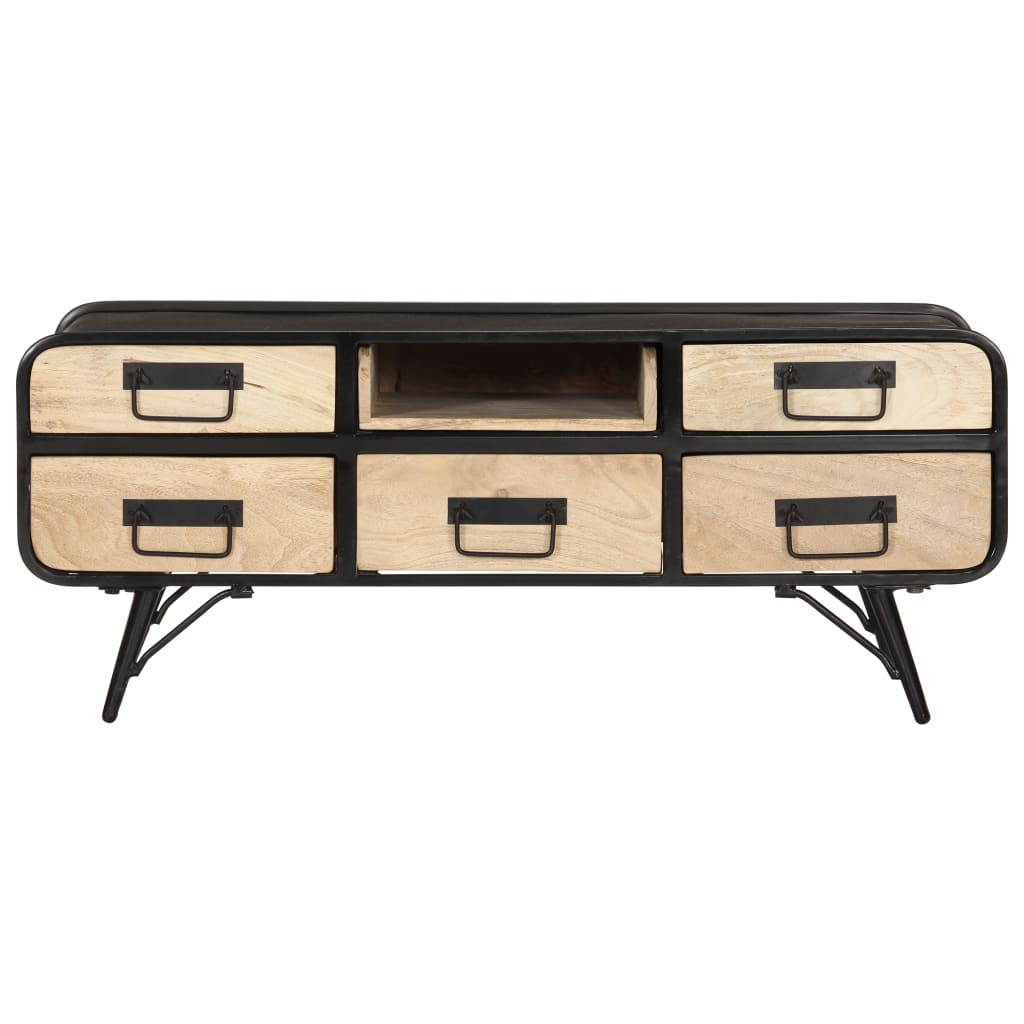 Salontafel 100x50x40 cm massief mangohout is nu te koop bij PeponiXL, paradijselijk wonen!