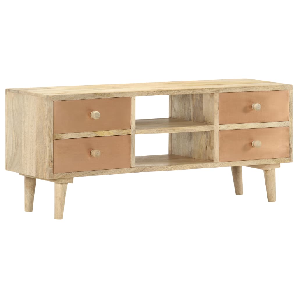 Tv-meubel 110x30x45 cm massief mangohout is nu te koop bij PeponiXL, paradijselijk wonen!