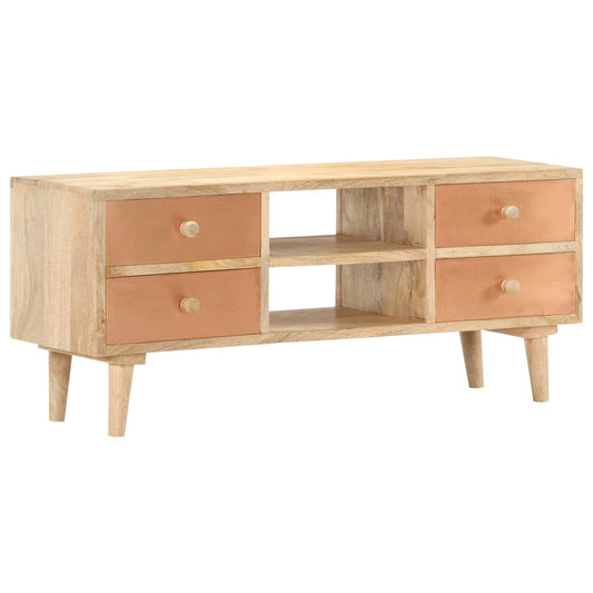 Tv-meubel 110x30x45 cm massief mangohout is nu te koop bij PeponiXL, paradijselijk wonen!