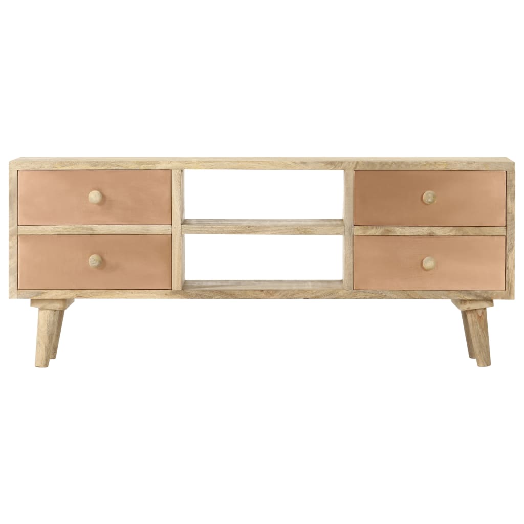 Tv-meubel 110x30x45 cm massief mangohout is nu te koop bij PeponiXL, paradijselijk wonen!