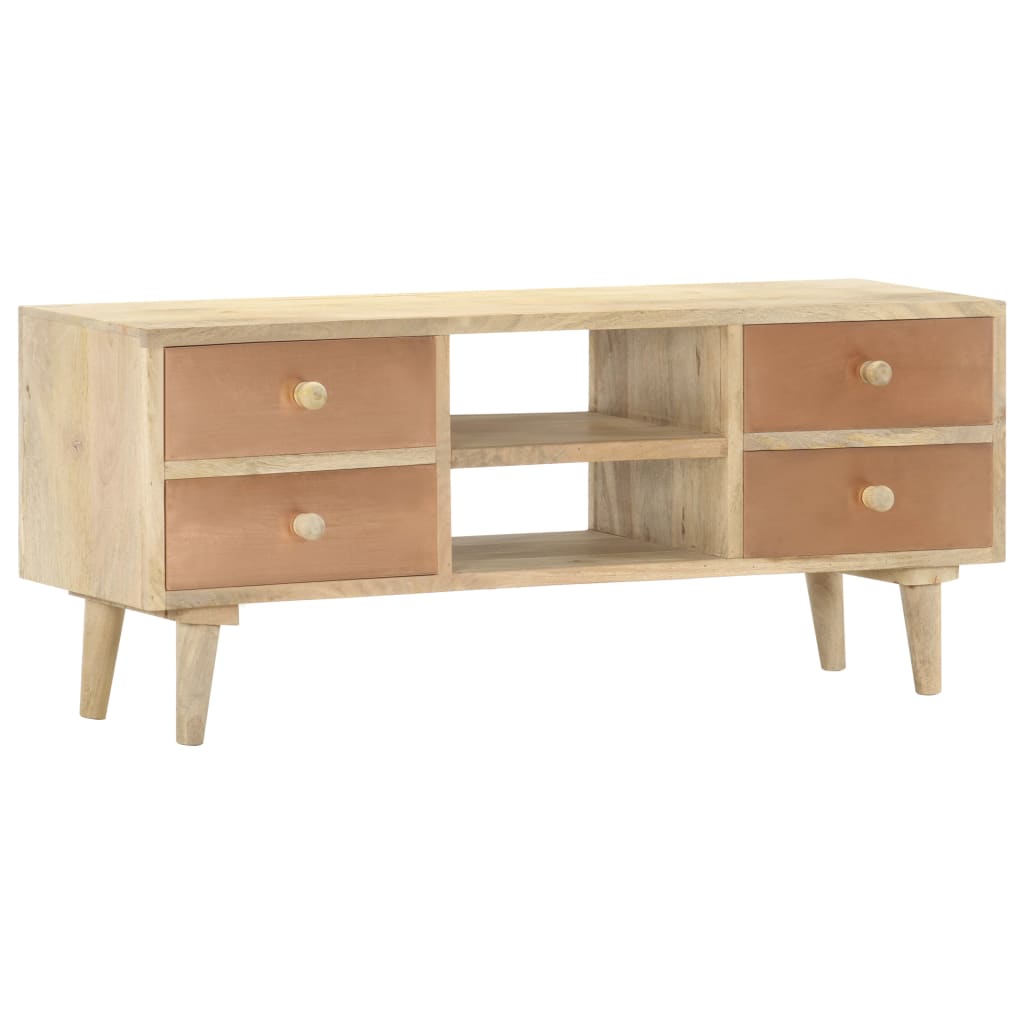 Tv-meubel 110x30x45 cm massief mangohout is nu te koop bij PeponiXL, paradijselijk wonen!