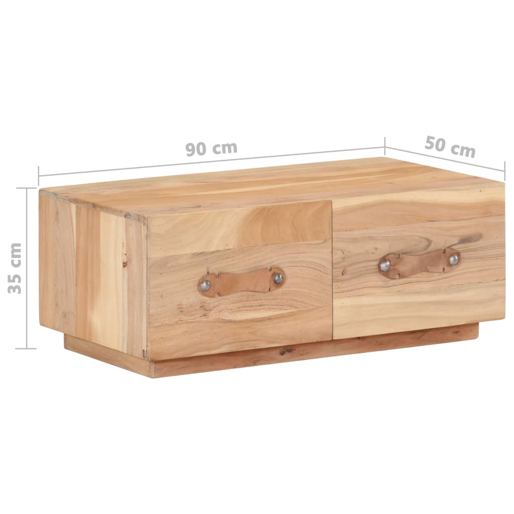 Salontafel 90x50x35 cm massief gerecycled hout is nu te koop bij PeponiXL, paradijselijk wonen!