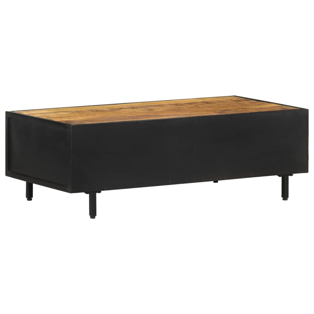 Salontafel 105x50x35 cm ruw mangohout is nu te koop bij PeponiXL, paradijselijk wonen!