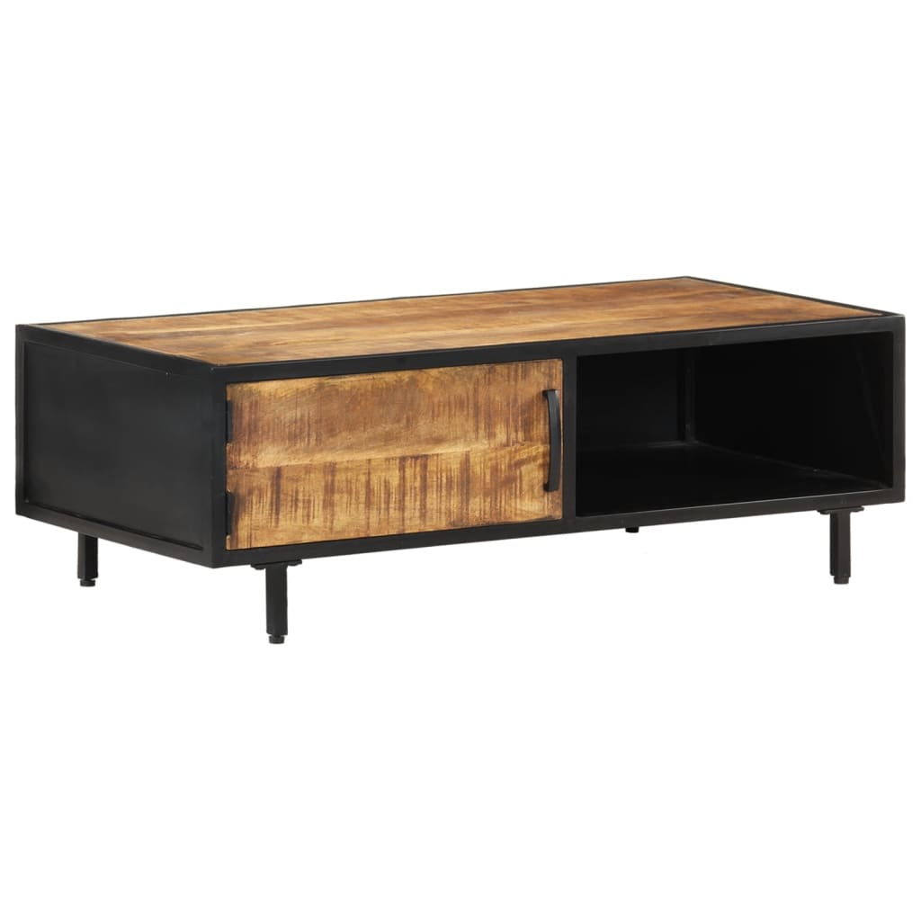Salontafel 105x50x35 cm ruw mangohout is nu te koop bij PeponiXL, paradijselijk wonen!