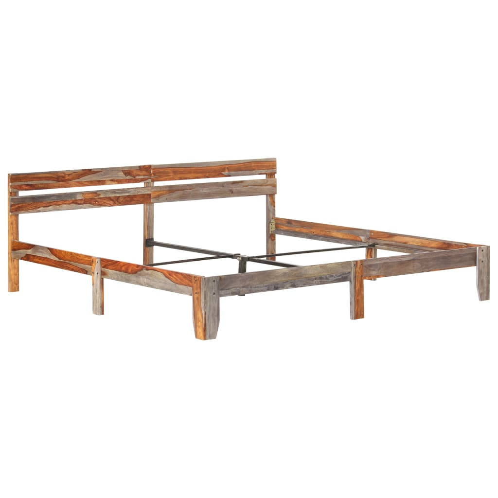 Bedframe zonder matras massief hout 200x200 cm is nu te koop bij PeponiXL, paradijselijk wonen!