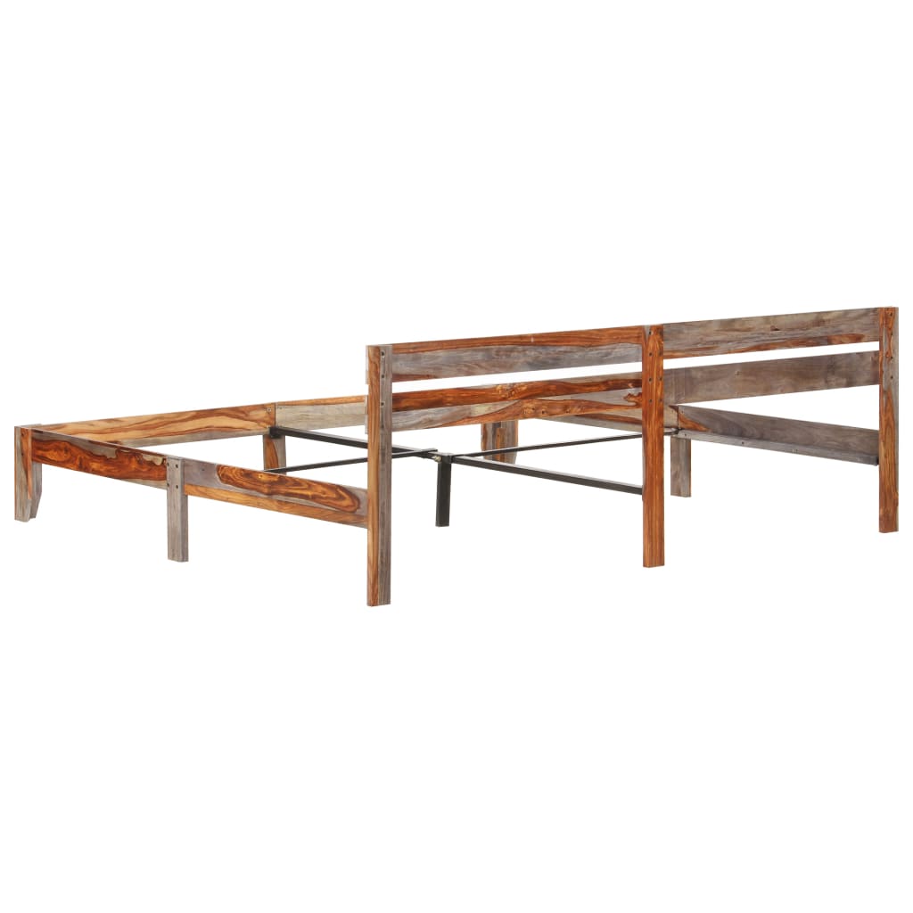 Bedframe zonder matras massief hout 200x200 cm is nu te koop bij PeponiXL, paradijselijk wonen!