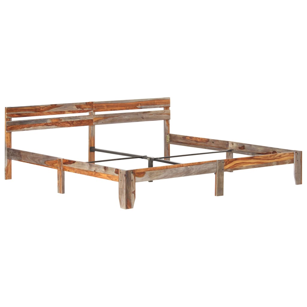 Bedframe zonder matras massief hout 200x200 cm is nu te koop bij PeponiXL, paradijselijk wonen!