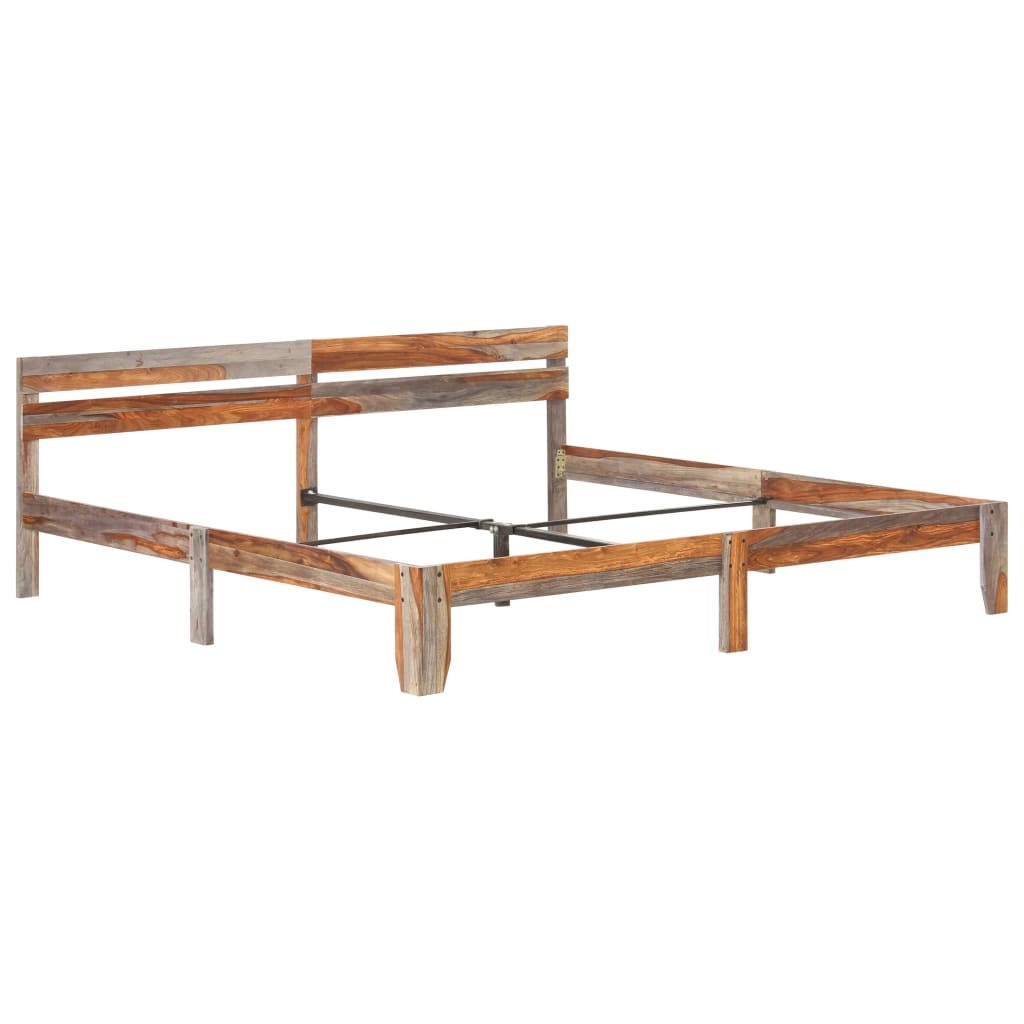 Bedframe zonder matras massief hout 200x200 cm is nu te koop bij PeponiXL, paradijselijk wonen!