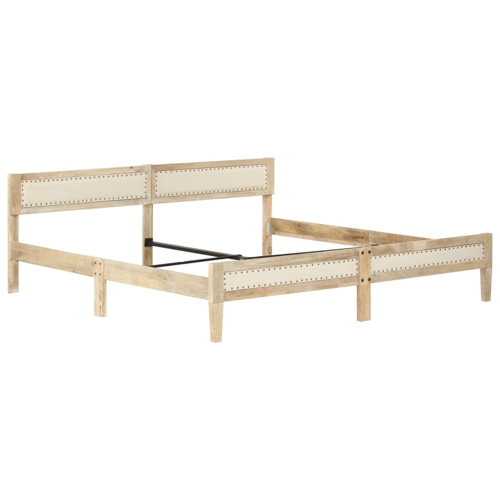 Bedframe massief mangohout 200 cm is nu te koop bij PeponiXL, paradijselijk wonen!