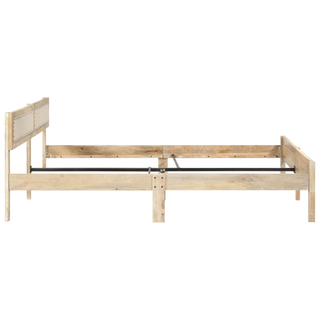 Bedframe massief mangohout 200 cm is nu te koop bij PeponiXL, paradijselijk wonen!