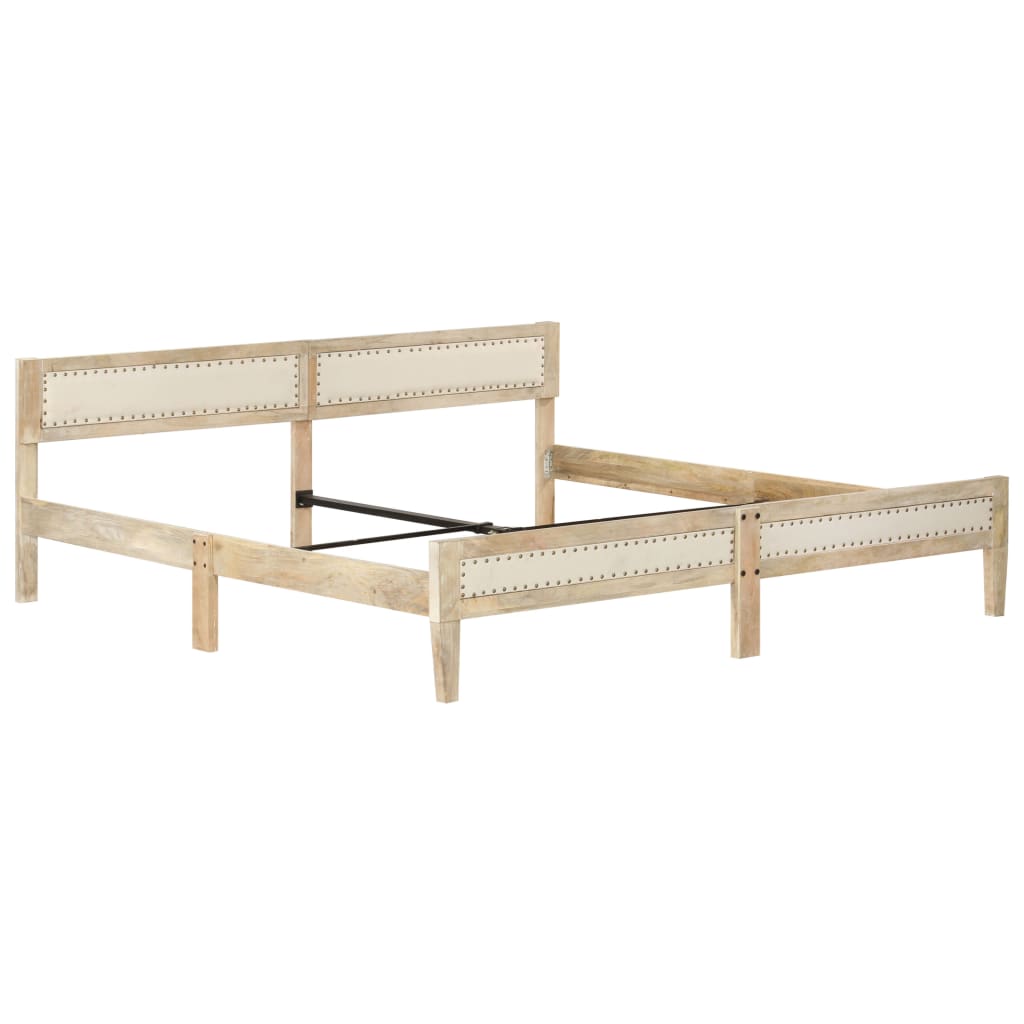 Bedframe massief mangohout 200 cm is nu te koop bij PeponiXL, paradijselijk wonen!