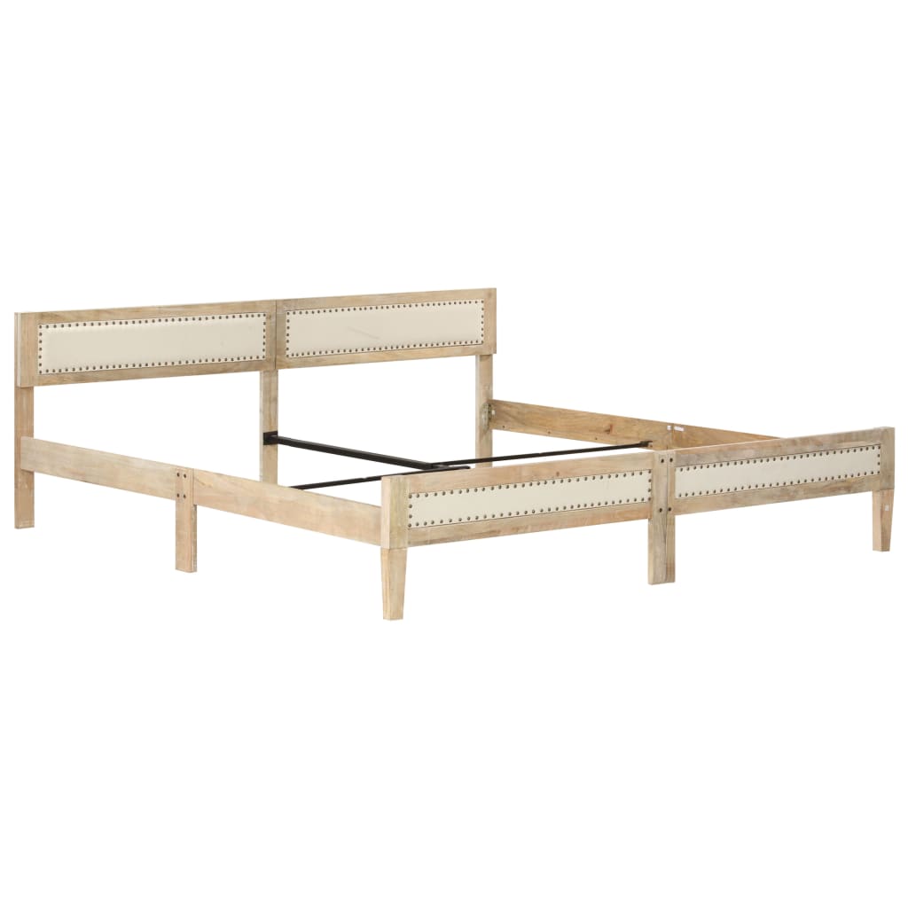 Bedframe massief mangohout 200 cm is nu te koop bij PeponiXL, paradijselijk wonen!