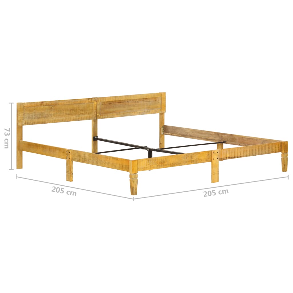 Bedframe massief mangohout 200 cm is nu te koop bij PeponiXL, paradijselijk wonen!
