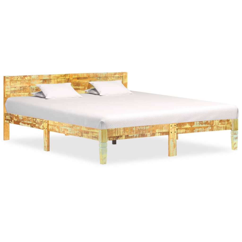 Bedframe massief gerecycled hout 180x200 cm is nu te koop bij PeponiXL, paradijselijk wonen!