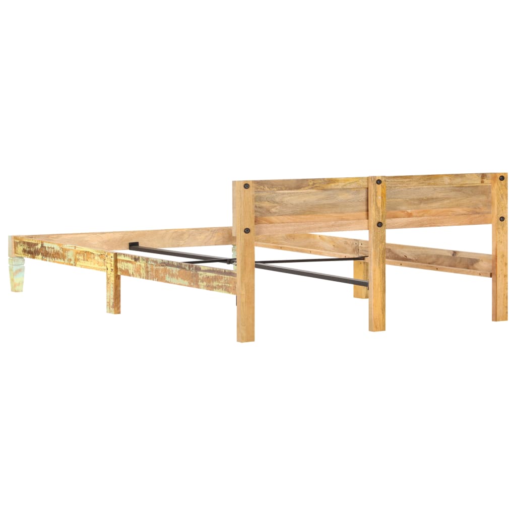 Bedframe massief gerecycled hout 180x200 cm is nu te koop bij PeponiXL, paradijselijk wonen!